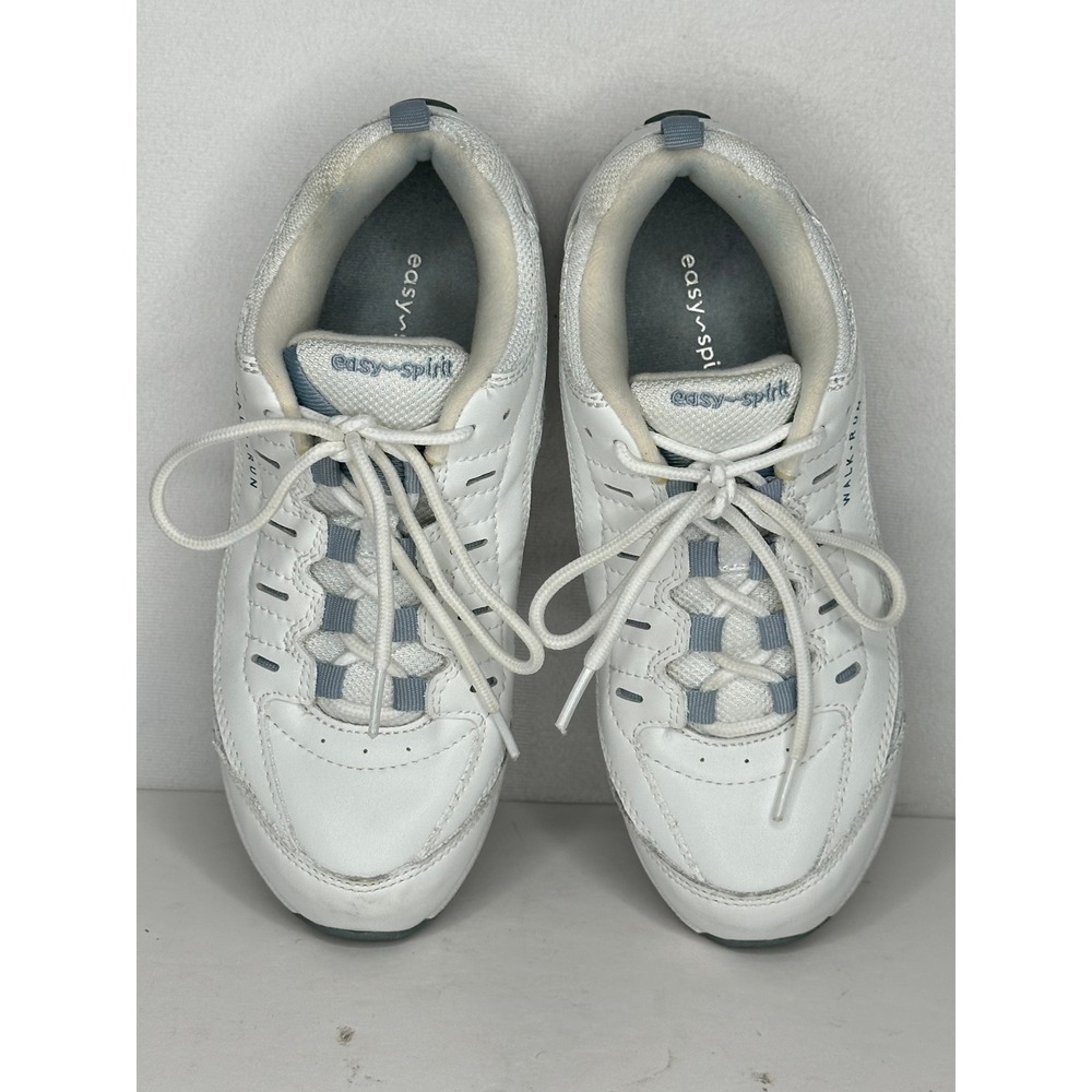 Easy Spirit Roadrun Womens White Leather Walking Shoes Sneakers ROADRUN 6.5 M